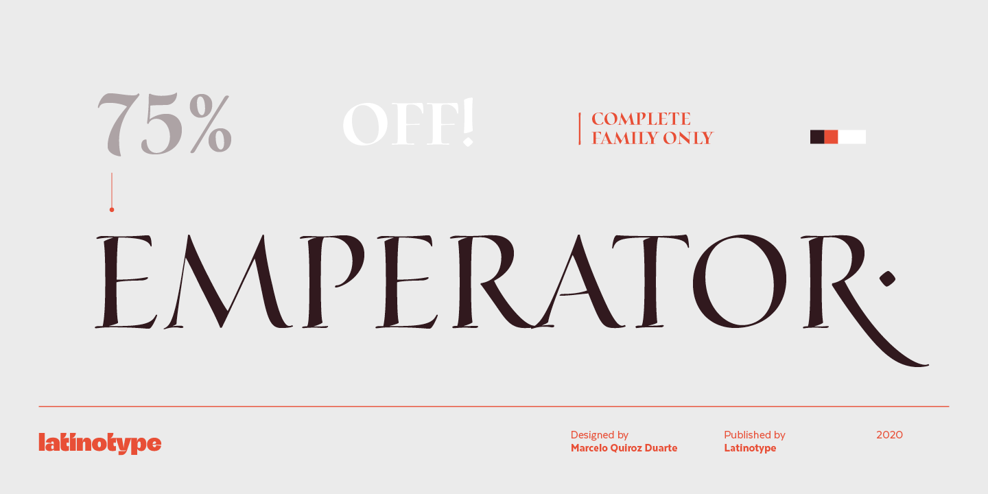 Emperator Hand Essential Bold Font preview